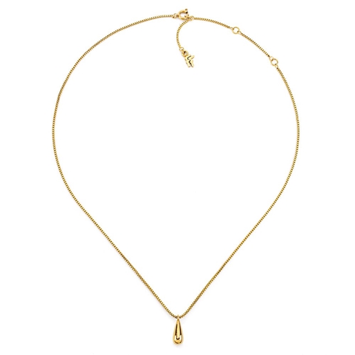 Style Drops Yellow Gold Plated Short Necklace-